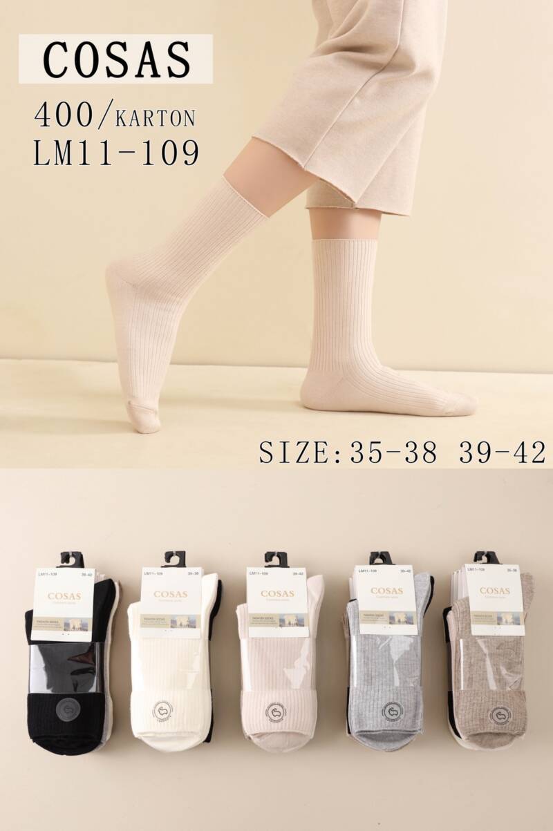 Skarpety damskie Roz 35-42, Mix kolor Paczka 40 szt